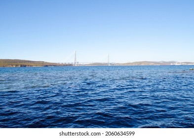 Vladivostok, View Of The Russky Bridge