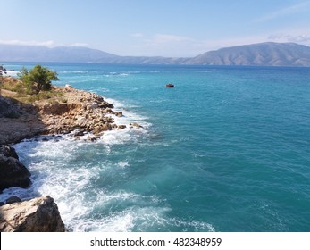 Vlore Albania Ionian Sea Landskape