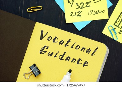 Vocational Guidance Sign On The Page.