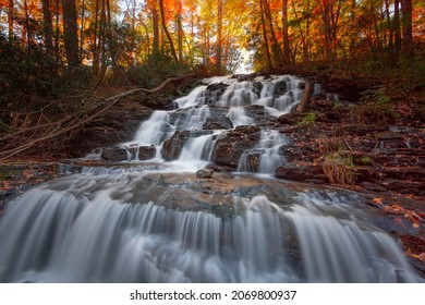Vogel State Park, Georgia, USA in the autumn season.