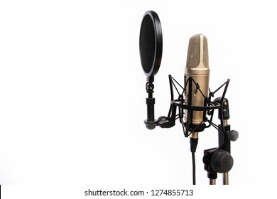 Voice recording mic isolated On a white background - Powered by Shutterstock