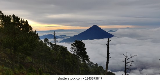 Volcan Pacaya At Sunrise