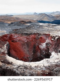 Volcanic crater extinct and eroded - Shutterstock ID 2269565917