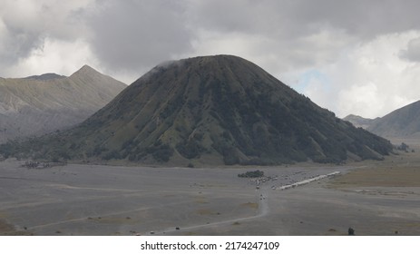 Volcanic Crater.  Indonesia's Bromo Volcano