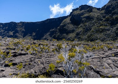 Volcanic eruption lava, Piton de la Fournaise, "Peak of the Furnace", la Reunion, France.	
 - Powered by Shutterstock