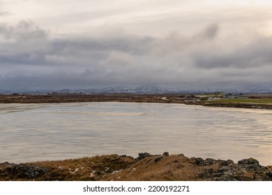 Mývatn Volcanic Lake With A Geothermally Heated Lagoon, Wild Birds