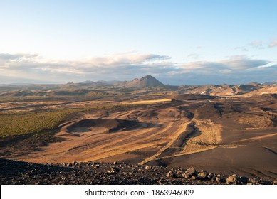 Volcanic Land Next To Lake Mývatn