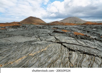 Volcanic Landscape Of Santiago Island, Galapagos, Ecuador