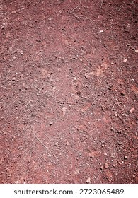 Volcanic Red Soil Texture Background