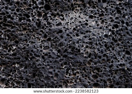 Volcanic rock porous texture detail