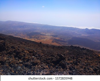 volcanic rock at the summit 