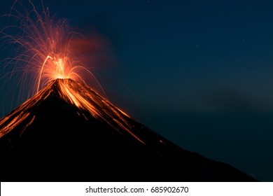 Volcano eruption in Guatemala