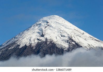 Volcano Osorno With Snow In Vicente Pérez Rosales National Park Chile