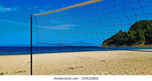 Voleyball Court On The Beach