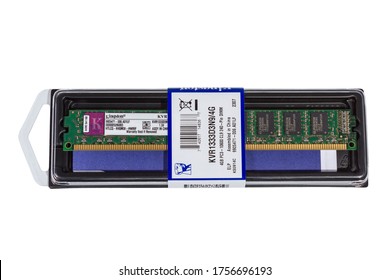 VOLGOGRAD, RUSSIA - CIRCA MAY, 2011: Computer Random Access Memory (RAM) Modules DDR3 Form Factor On The White Background