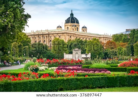The Volksgarten (People's Garden) in Vienna, Austria