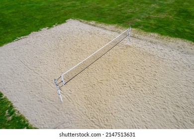 Volley Ball Court With Sand And Grass