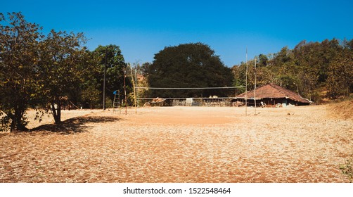 Volley Ball Net In Village, Dudhani