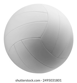 Volleyball ball isolated on white background, clipping path, full depth of field