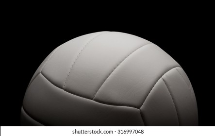 Volleyball Isolated On A Black Background