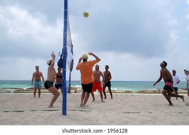 Volleyball On The Beach