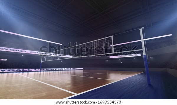 Volleyball Stadium Render 3d Illustration Stock Photo (Edit Now) 1699554373