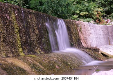 Voltaggio Alessandria crossed by the Lemme torrent. Panoramic view . Waterfall - Shutterstock ID 2037454184