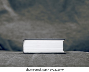 Volume Book At Gray Background - Side View