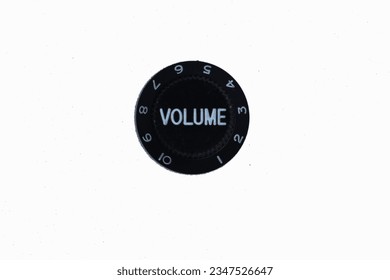 volume knob, tone black on white background