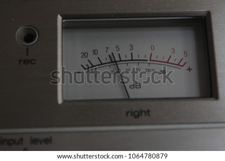 Volume level decibel 