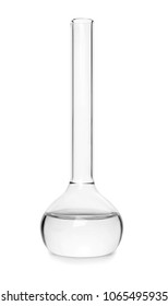 Volumetric Flask Liquid On White Background Stock Photo 1065495935 ...