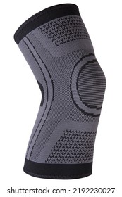 Voluminous Sports Knee Brace To Support The Knee Joint, On A White Background, Isolate