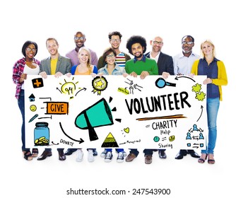 Volunteer Charity And Relief Work Donation Help Concept