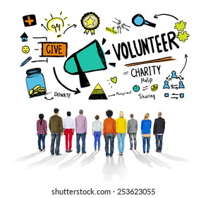 Volunteer Charity And Relief Work Donation Help Concept