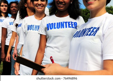 volunteer group register for charity event