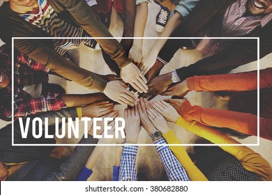 Volunteer Voluntary Volunteering Aid Assisstant Concept - Shutterstock ID 380682880