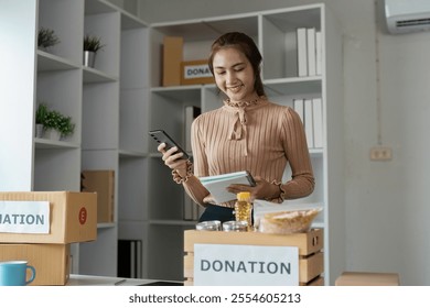 Volunteers Organizing Donations at Food Banks and Community Centers for Charitable Support and Assistance - Powered by Shutterstock