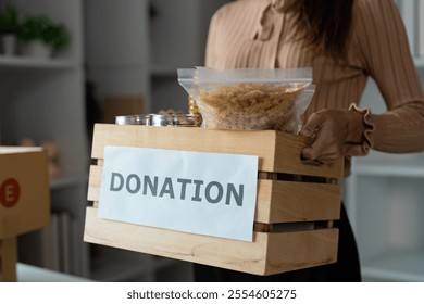 Volunteers Organizing Donations at Food Banks and Community Centers to Support Local Families in Need - Powered by Shutterstock