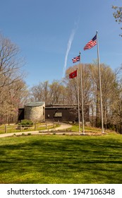 Vonore, Tennessee: March 30, 2021: Visitor Center And Museum At The Fort Loudoun State Historic Park.