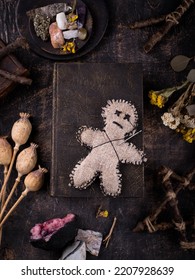 Voodoo Doll. Black Magic Esoteric Ritual.