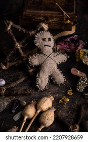 Voodoo Doll. Black Magic Esoteric Ritual.