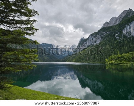 Similar – Foto Bild Schöner Gosausee und Dachsteingipfel, Österreich