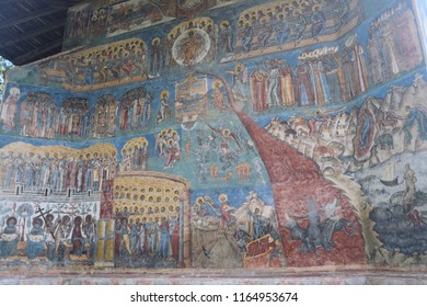 Voronet Monastery - Fresco Of The Last Judgement , Romania