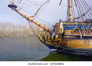 Voronezh, Russia - March 16, 2020: Ship-Museum Goto Predestination