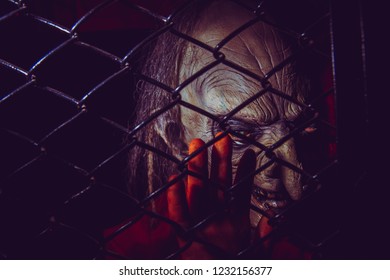 Vortex Inside A Haunted House. Halloween Prop. Haunted Prison