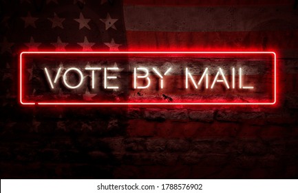 Vote By Mail Graphic Art Conceptual Political Topic Controversy Election 2020