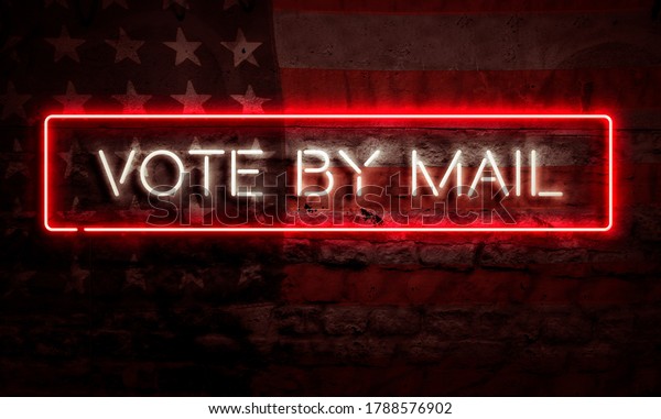 Vote By Mail Graphic Art Conceptual Political Topic\
Controversy Election 2020