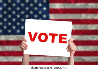 Vote Card Usa Flag Background Stock Photo 280064447 | Shutterstock
