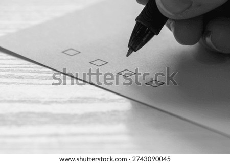 To vote on a questionnaire