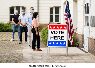 Vote Place Sign At Election Place Or Booth - Shutterstock ID 1772910065